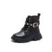 * черный ×B модель * 36(22.5cm) * Kids ботинки pkboots300 Kids ботинки девочка короткие сапоги Short короткий 