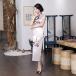 * серебряный * S размер * платье в китайском стиле длинный pmydress001 платье в китайском стиле длинный коричневый ina одежда костюмированная игра маскарадный костюм короткий рукав большой размер 