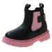* черный × розовый * 27(17.5cm) * Kids casual ботинки pmyshoes551b короткие сапоги Kids боты ботинки ребенок ботинки 