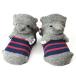 *.. серый * XS(9-12cm) детские носки почтовый заказ носки еж еж .. лев ......resa- Panda ..POMPK