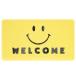 * Smile лицо желтый коврик перед дверью наружный салон почтовый заказ модный симпатичный тонкий PVCen Boss коврик дверной коврик меньше скольжение трудно ..