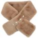 * BROWN * жемчуг линия мех пелерина пелерина женский мех Mini muffler muffler воротник наматывать шея наматывать жемчуг есть жемчуг мягкий 