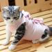 * розовый * S размер кошка . после одежда почтовый заказ одежда .. царапина облизывание предотвращение рука . после ветеринарный воротник. замена европейская одежда одежда . после одежда кожа защита s m l носорог 
