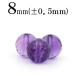 1 шарик продажа натуральный камень аметист фиолетовый кристалл 128 поверхность cut бисер 8mm t413