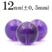 1 шарик продажа натуральный камень оригинальный натуральный 5A класс аметист фиолетовый кристалл круг бисер 12mm t237