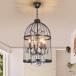 KAKEEL Industrial Vintage Lighting Crystal Ceiling Chandelier 4  ¹͢