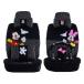  lovely car toe n Mickey Mouse universal car cover 1 set super soft four season manga car seat cover accessory car ( black do parallel imported goods 