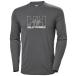 Helly Hansen Men's Nord Graphic Long Sleeve T Shirt, 981 Ebony, параллель импортные товары 