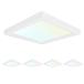 LUXRITE 4 Pack 4 Inch Square LED Flush Mount Ceiling Light Fixtu ¹͢