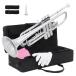 Ktaxon Bb standard trumpet for beginner student for trumpet hard case attaching 7C mouthpiece cleaning Cross / gloves parallel imported goods 