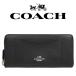 【送料無料】F54007 IMBLK コーチ COACH 長財布 財布 ブラック クロスグレーン アコーディオン アウトレット レディース
