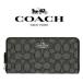 ★特別SALE★【送料無料】 F54633 SVDK6 コーチ COACH 長財布 ブラックスモーク×ブラック アウトライン シグネチャー アウトレット レディース