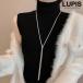  necklace lalie tiger li at Y character long necklace Sune -k chain simple on goods brilliant elegant casual beautiful . silver LUPISrupis