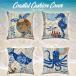  course taru pillowcase 45×45cm all 4 kind beach resort marine umigame sea. living thing interior miscellaneous goods 