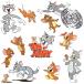  Tom . Jerry sticker 11 pieces set A4 size waterproof seal Tom and Jerry 