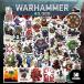  War Hammer стикер 50 шт. комплект PVC водонепроницаемый наклейка много Warhammer 40,000 War Hammer 40,000 миниатюра игра Англия видеоигра фигурка 