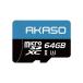 AKASO microSD карта 64GB UHS-I U3 100MB/s microSDXC Nintendo Switch/AKASOka