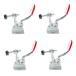 4Set предотвращение скольжения горизонтальный quick release зажим 201A ящик для инструментов дверь box багажник трактор покрытие затонированный покрытие деревообработка прибор quick release p