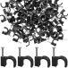 �R�[�h�~�� 100�Z�b�g �P�[�u���X�e�b�v�� �v���X�`�b�N7mm �R�[�h�Ƃߋ� �� �ƒ�p �I�t�B�X�p �B�~�߃^�C�v �z���Œ�p �u���b�N