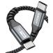 SUNGUY Type C Micro USB �P�[�u�� 0.15M USB C to micro OTG�P�[�u�� �Z�� �^�C�vC �}�C�N�� �^