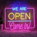 We Are Open Come In�l�I���T�C�� �����\ �I�[�v���l�I���Ǒ��� 16.9*13�C���` �����l�I�����C�g USB���d ���ƓX�I