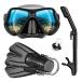  воздуховод "snorkel" комплект взрослый dry snorkel воздуховод "snorkel" маска Fit чувство замутненный . прекращение Cross имеется shuno-ke кольцо комплект ребенок ласты shuno-ke Lynn 