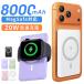 ���o�C���o�b�e���[ ���C�����X MagSafe�Ή� ���^ ���C ���y�� ���^ �}�O�l�b�g ��e�� �X�}�z�[�d�� �}���[�d �R���p�N�g PSE�F�� 8000mAh ���� �ʋΒʊw