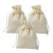  подарок сумка сумка мешочек сумка бежевый . лен ткань 17×23cm 3 шт. комплект пачка карман колье упаковка упаковочный пакет хлопок лен амулет пакет бардачок 