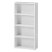  un- two trade bookcase comics storage rack 4 step width 41.8cm white 81397