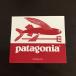 [pa-14]patagonia Patagonia стикер белый × красный Trident Fish