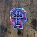 [ST-1015]Dogtown Skateboard собака Town STICKER скейтборд стикер Purple Foil Cross Logo 3.8×3.2