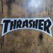 [st-1112]Thrasher Magazine Thrasher скейтборд стикер DIE CUT LOGO черный 