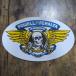 [st-1169] Powell skateboard stickerpa well скейтборд стикер WINGED RIPPER OG голубой 