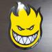[ST-178]Spitfire Wheels Skateboard stickerspito fire скейтборд стикер Bighead Fireball желтый 29×20.5