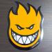 [ST-782]Spitfire Wheels Skateboard stickerspito fire скейтборд стикер Bighead Fireball Orange 15.5×11