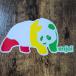 [ST-808]Enjoi Skateboard sticker темно-красный .i скейтборд стикер RASTA PANDA