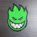 [ST-828]Spitfire Wheels Skateboardspito fire скейтборд sticker стикер Bighead 7.7×5.6 GRN