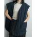 ̡ anuke ¨ȯ  Backopen Stripe Vest 62520108 Хåץ ȥ饤 ٥    С٥