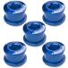 RocRide Single Chainring Bolts in Aluminum or Steel. Pack of 5BlueAluminum