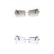 2x Vintage Reangle Cut Riess Sunglasses Desier Tinted Lens Eyewears