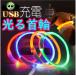  светится ошейник светится LED USB ошейник собаки вечер ночь прогулка безопасность безопасность 