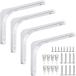  полки получить металлические принадлежности 100mm×100mm×20mm белый 4 шт. комплект железный покрывало [ принадлежности ] панель якорь 8 шт, винт большой маленький 16 шт инструкция по установке 