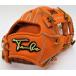  бейсбол перчатка First Take First Take для игрока внутреннего поля REAL FORM произведена отделка Triple широкий шарнир установка перчатка размер примерно 29.5 см LG-0 orange правый для метания 