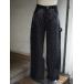 RINGS стразы W колено Work Denim брюки BLACK-L