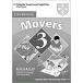 Cambridge Young Learners English Tests Movers 3 Answer Booklet : Examination Papers from the University of Cambridge ESOL Examinations (Pape