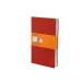 Moleskine Cahier Journal (Set of 3) Large Ruled Cranberry Red Soft Cover (5 X 8.25) (Paperback Red)