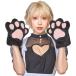 もふもふアニマル 黒ねこの手 黒猫 くろねこ 動物 グローブ 手袋 アニマル ブラック