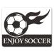  машина стикер футбольный мяч Silhouette ENJOY SOCCER спорт хобби . футбол машина магнит стикер .. пачка соответствует 210 иен ~
