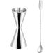  cocktail set Major cup 30ml / 45mljiga- cup scale . attaching bar spoon 30cm made of stainless steel cocktail shaker set bar supplies 