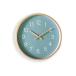  wooden. needle . bending tree. temperature ... exist wall clock blue green S diameter 21cm fine quality feeling exist simple . frame life style . matching . liking . place .